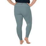 *Paisley Project Branded Collection* Teal Ankle-Length Yoga Leggings Ladies Plus Sizes 2XL-6-XL