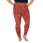 *Brick Burst* Design Yoga Leggings Plus Sizes 2XL-6XL