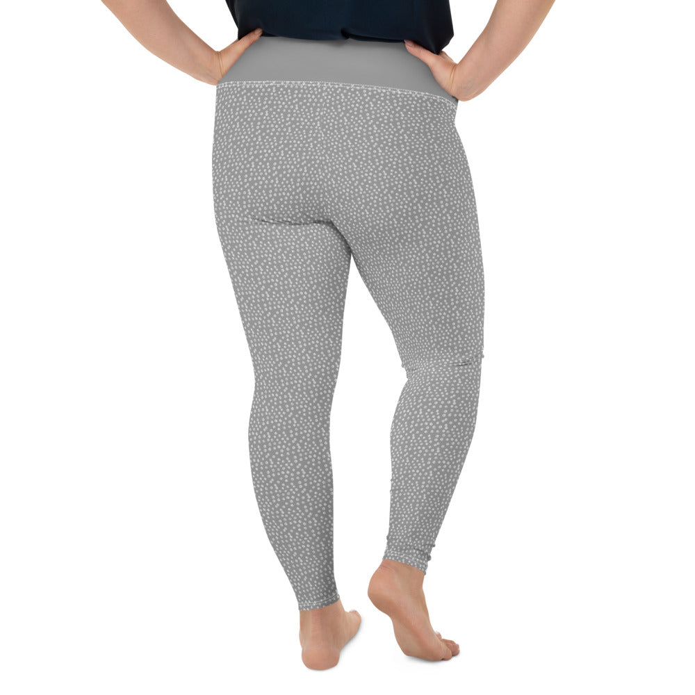 *Joy* Grey Ladies Plus Size Leggings