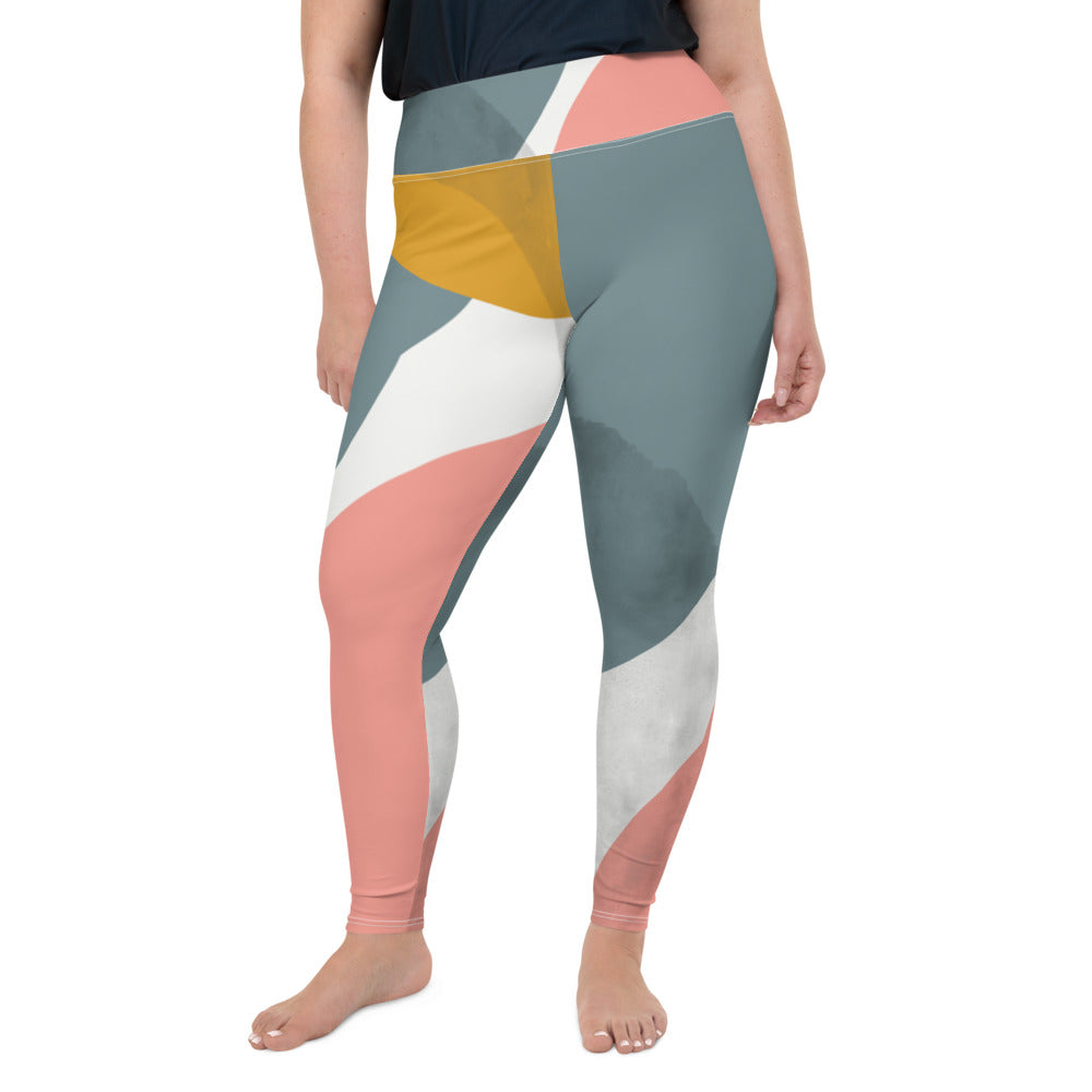 *Paisley Project Branded Collection* Abstract Design Leggings Ladies Plus Sizes 2XL-6XL