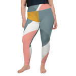 *Paisley Project Branded Collection* Abstract Design Leggings Ladies Plus Sizes 2XL-6XL