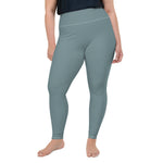 *Paisley Project Branded Collection* Teal Ankle-Length Yoga Leggings Ladies Plus Sizes 2XL-6-XL