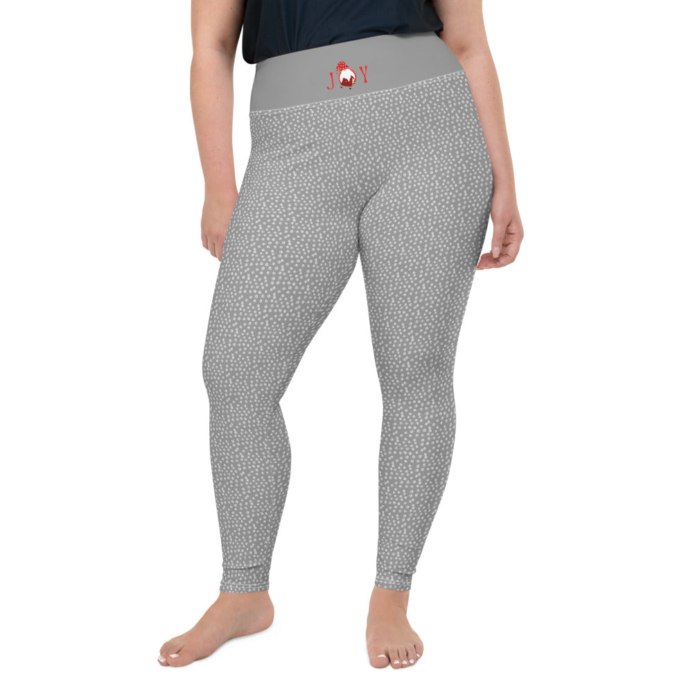 *Joy* Grey Ladies Plus Size Leggings