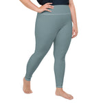 *Paisley Project Branded Collection* Teal Ankle-Length Yoga Leggings Ladies Plus Sizes 2XL-6-XL