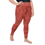 *Brick Burst* Design Yoga Leggings Plus Sizes 2XL-6XL