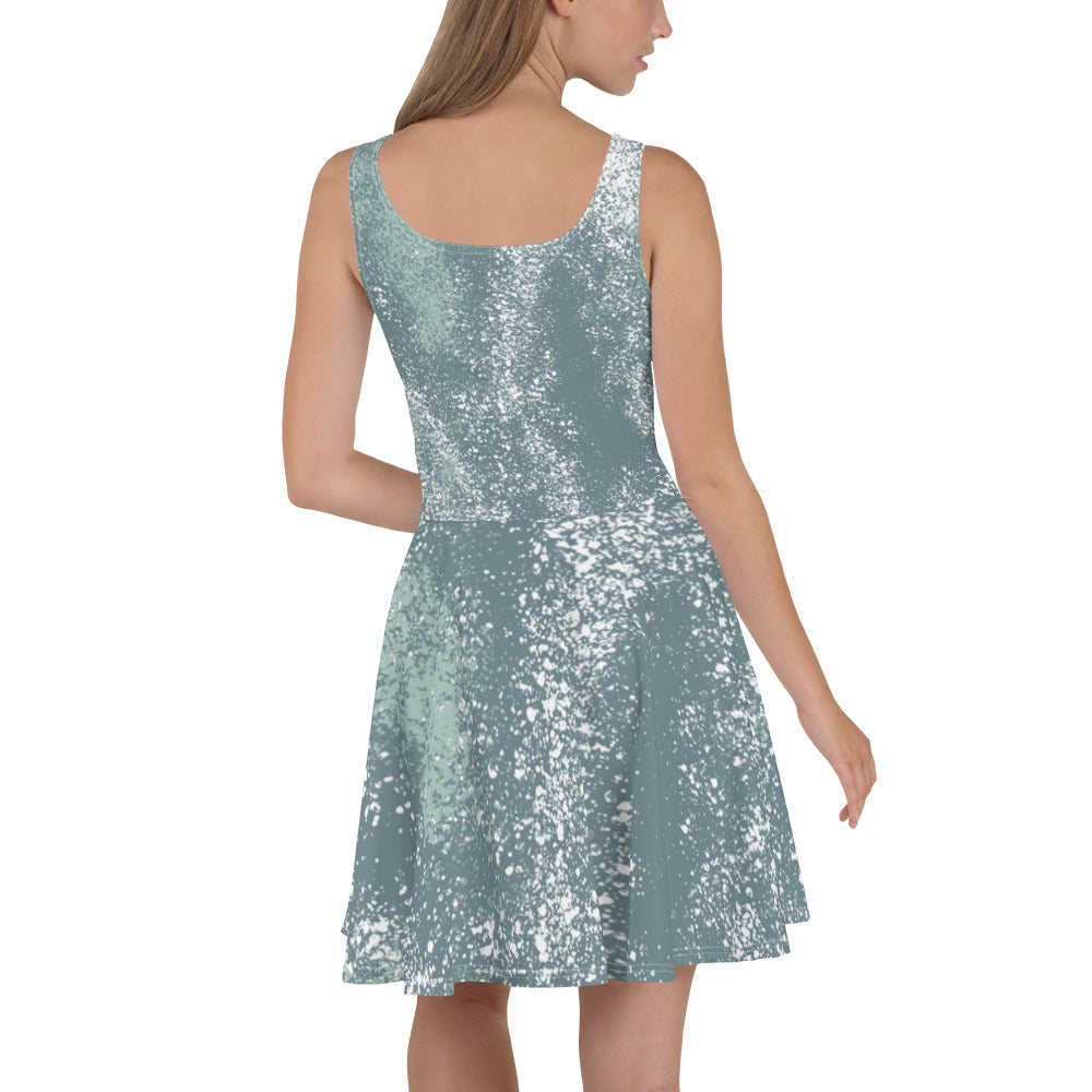 Ladies Flowy Dress *Green Splash* Design