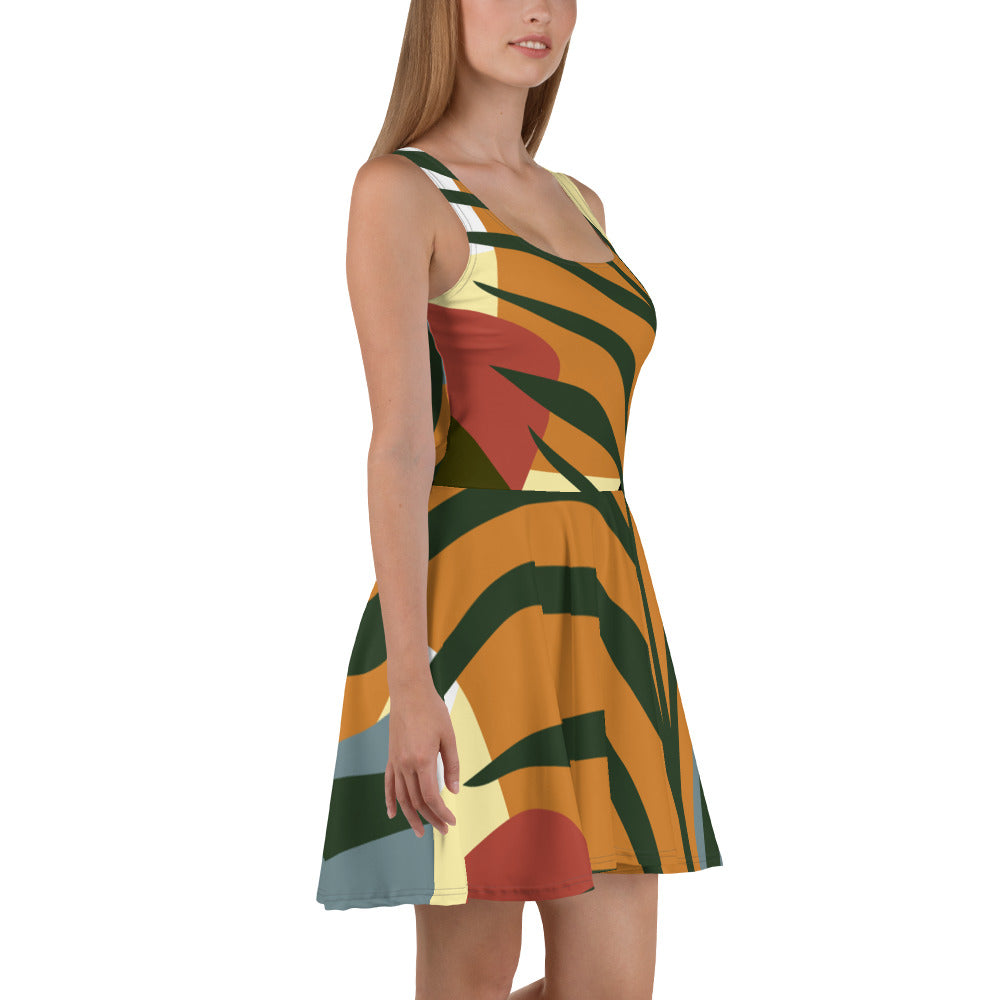 Ladies Flowy Dress *Abstract* Design, Multi-Color