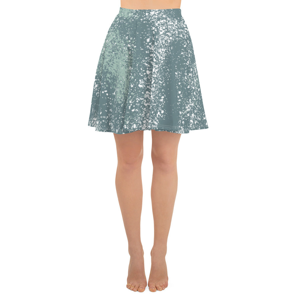 Ladies Flowy Skirt *Green Splash* Design