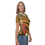 *Botanic* Multi-Color Design Ladies Short-Sleeve Shirt