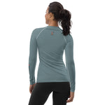 *Paisley Project Branded Collection* Teal Rash Guard Ladies Sizes XS-3XL