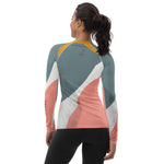 *Paisley Project Branded Collection* Abstract Design Rash Guard Ladies Sizes XS-3XL