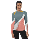*Paisley Project Branded Collection* Abstract Design Rash Guard Ladies Sizes XS-3XL