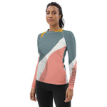 *Paisley Project Branded Collection* Abstract Design Rash Guard Ladies Sizes XS-3XL