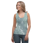 *Green Splash* Design Ladies Custom Tank Top Sizes XS-XL
