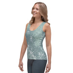 *Green Splash* Design Ladies Custom Tank Top Sizes XS-XL