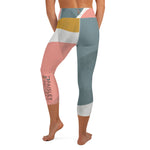 *Paisley Project Branded Collection* Abstract Design Capri-Length Yoga Leggings Ladies Sizes XS-XL