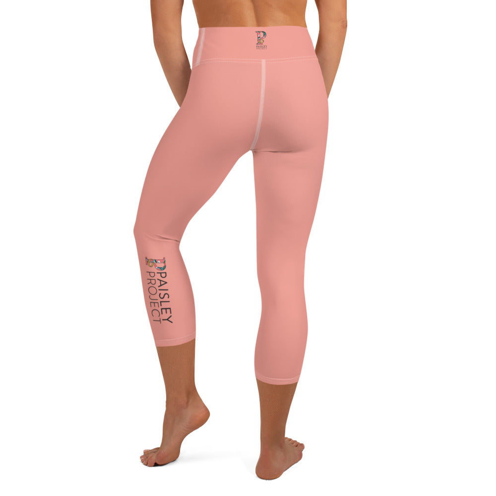 *Paisley Project Branded Collection* Mona Lisa Capri-Length Yoga Leggings Ladies Sizes XS-XL