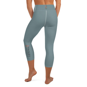 *Paisley Project Branded Collection* Teal Capri-Length Yoga Leggings Ladies Sizes XS-XL