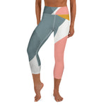 *Paisley Project Branded Collection* Abstract Design Capri-Length Yoga Leggings Ladies Sizes XS-XL