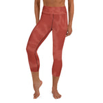 *Brick Burst* Design Yoga Capri Leggings Sizes XS-XL