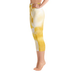 *Sunburst* Design Capri-Length Yoga Leggings Ladies Sizes XS-XL