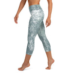 *Green Splash* Design, Ladies Yoga Capri Leggings Sizes XS-XL