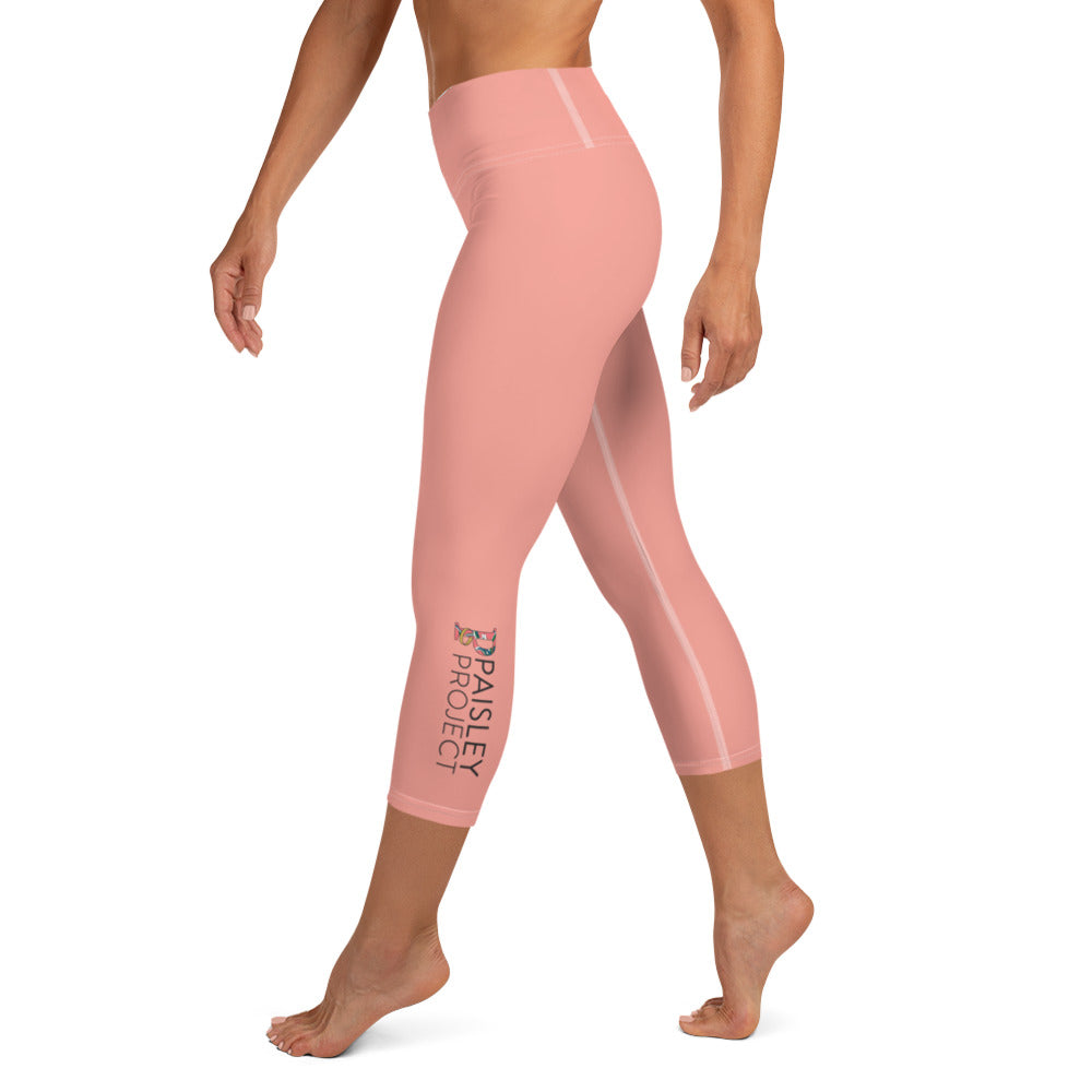 *Paisley Project Branded Collection* Mona Lisa Capri-Length Yoga Leggings Ladies Sizes XS-XL