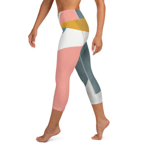 *Abstract* Design Yoga Capri Leggings Ladies Sizes XS-XL