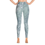 *Green Splash* Design, Ankle-Length Ladies Yoga Leggings Sizes XS-XL