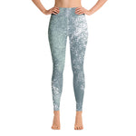 *Green Splash* Design, Ankle-Length Ladies Yoga Leggings Sizes XS-XL