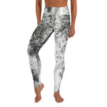 *Black Splash* Design Ankle-Length Yoga Leggings Ladies Sizes XS-XL
