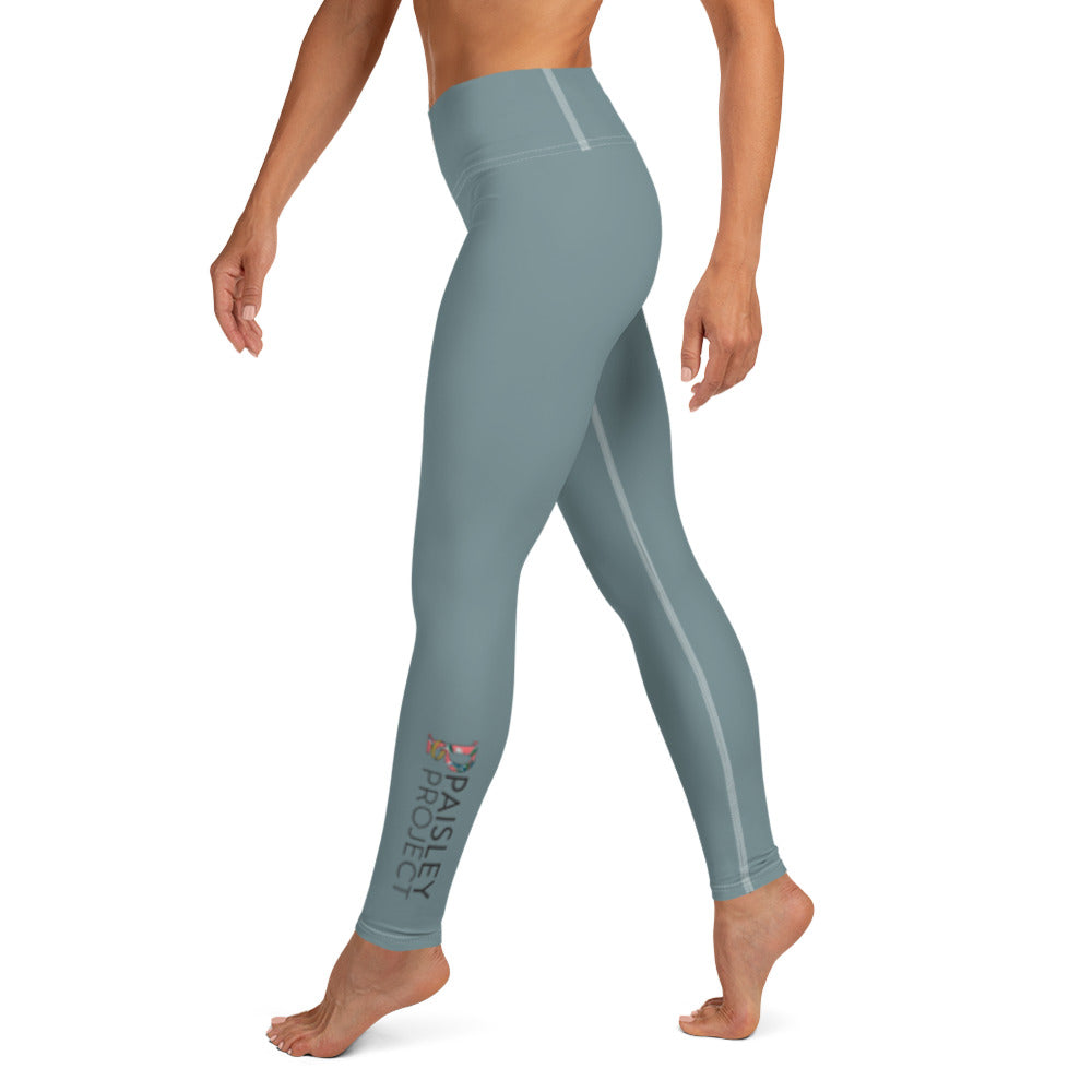 *Paisley Project Branded Collection* Teal Ankle-Length Yoga Leggings Ladies Sizes XS-XL