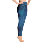 *Navy Marble* Design Ankle-Length Yoga Leggings Ladies Sizes XS-XL