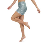 *Green Splash* Design Yoga Shorts Ladies Sizes XS-XL