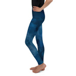 Youth Leggings *Navy Marble* Design