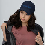 Hat, *Just Breathe* Embroidered Design Adult Size Dad Hat