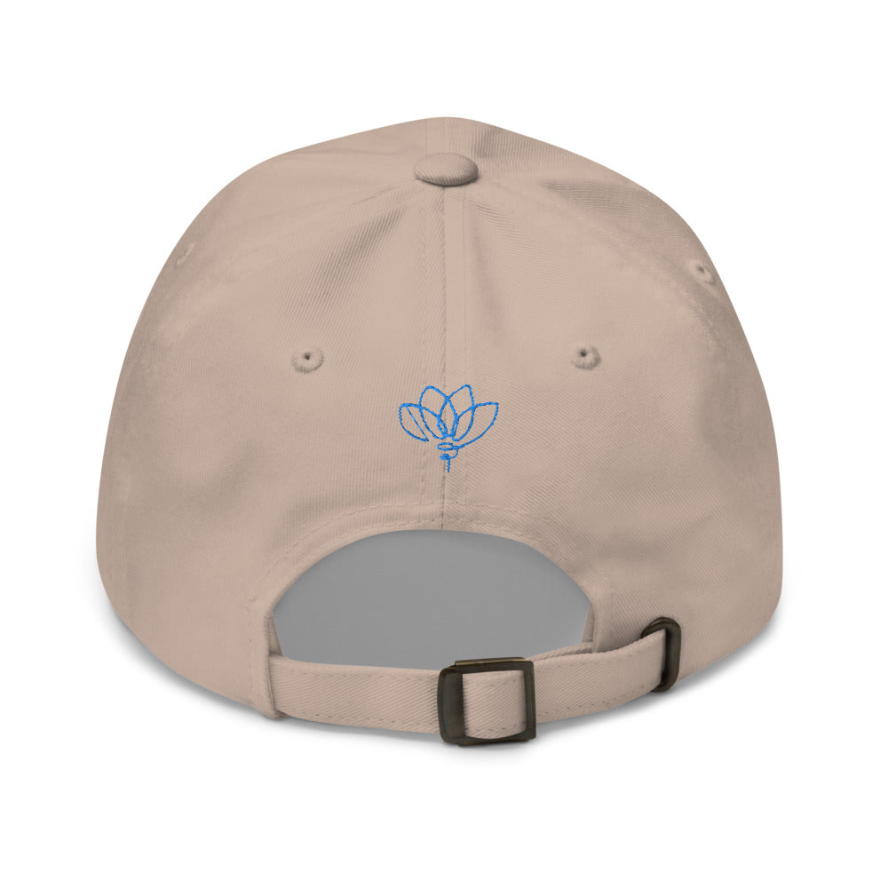 Hat, *Just Breathe* Embroidered Design Adult Size Dad Hat