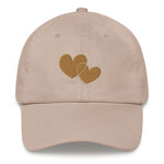 Hat, Adult Size Dad Hat *Heart of Gold* Embroidered Design