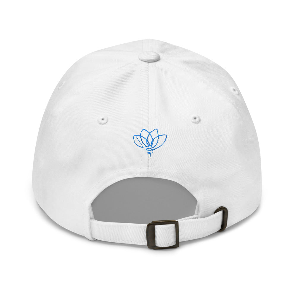 Hat, *Just Breathe* Embroidered Design Adult Size Dad Hat