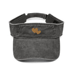 Hat, *Heart of Gold* Embroidered Design Adult Size Denim Visor