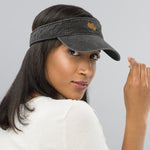 Hat, *Heart of Gold* Embroidered Design Adult Size Denim Visor