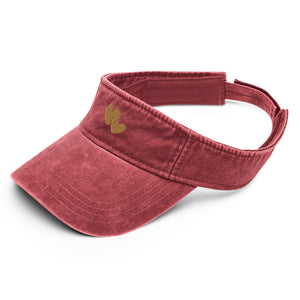 Hat, *Heart of Gold* Embroidered Design Adult Size Denim Visor