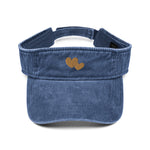 Hat, *Heart of Gold* Embroidered Design Adult Size Denim Visor