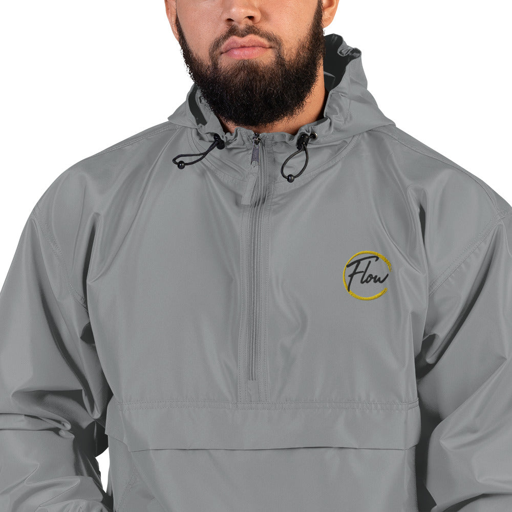 *FLOW Logo* Embroidered Champion Packable Jacket