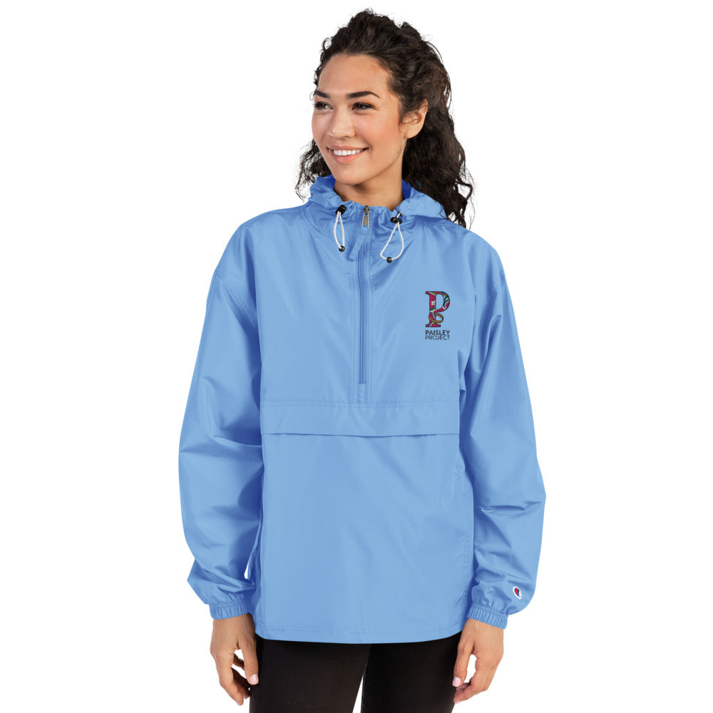 *Paisley Project Branded Collection* Embroidered Unisex Champion Packable Jacket