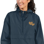 *Heart of Gold* Embroidered Champion Packable Jacket