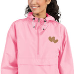 *Heart of Gold* Embroidered Champion Packable Jacket
