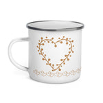 *Heart of Gold* Design Enamel Mug