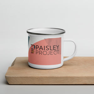 *Paisley Project Branded Collection* Abstract Design Enamel Mug