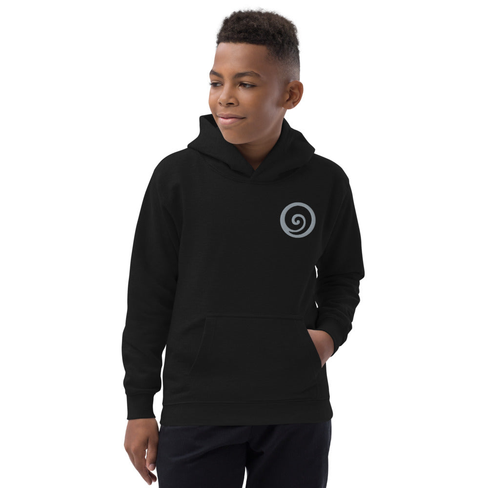 *Grateful* Symbol Embroidered Kids Hoodie Ages 3-13